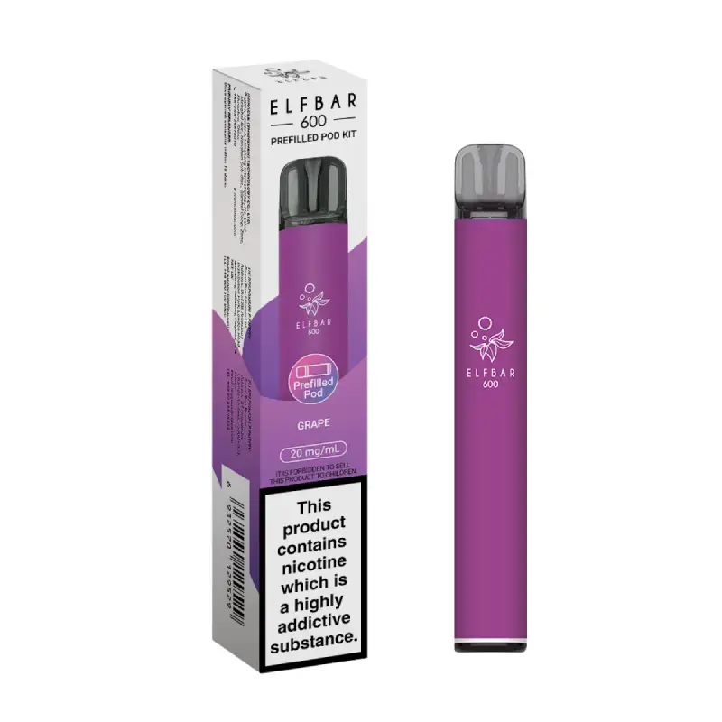 Grape Elf Bar 600 Prefilled Pod Kit